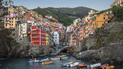 A landscape in Italy.